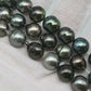 9-10mm Tahitian Pearl in Full Strand with All Natural Color with High Luster and Blemishes for Jewelry Making, SKU# 2279TH