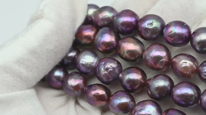 10-12mm Edison Pearl Strand with Amazing High Luster and All Natural Colors, SKU # 2468EP