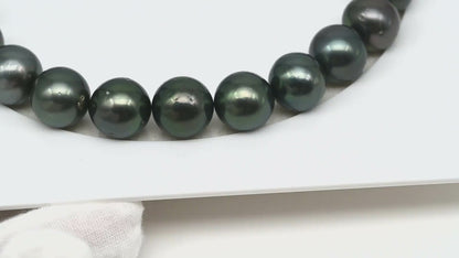 13-14mm Tahitian Pearls, 16” Full Strand, Undrilled (No Hole), Natural Color, High Luster, SKU # 3061TH