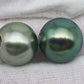 3.5mm Hole 13-14mm AAA Tahitian Pearl Round with High Luster and Natural Color, Loose Single Piece Undrilled, SKU # 2163TH