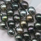 9-10mm Tahitian Pearl in Full Strand with All Natural Color with High Luster for Jewelry Making, SKU# 2287TH