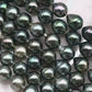 9-10mm DropTahitian Pearl in Full Strand with Natural Color and High Luster, For Jewelry Making with Blemishes, SKU # 1859TH