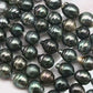 9-10mm Tahitian Pearl in Full Strand with All Natural Color with High Luster for Jewelry Making, SKU# 1854TH