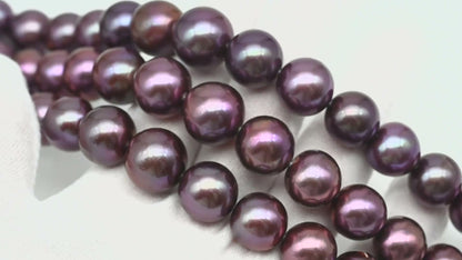 12-15mm Round Edison Pearl in Full Strand, Freshwater Pearl in Natural Colors with High Luster, Pre-Strung for Jewelry Making, SKU # 2928ED
