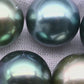 13-14mm Round Tahitian Pearl Undrilled Loose Single Piece in High Luster and Natural Color with Blemishes, SKU # 1979TH