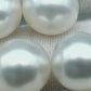 12-13mm  Near Round South Sea Pearl with Amazing Luster and Natural White Color No Blemish, Loose Single Pice Undrilled, SKU # 1968SS