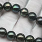 10-11mm Round Tahitian Pearl Bead with High Luster and All Natural Color, In Full Strand with Blemishes for Jewelry Making, SKU # 1645TH