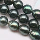 10-11mm DropTahitian Pearl in Full Strand with Natural Color and High Luster, For Jewelry Making with Blemishes, SKU # 1867TH