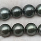 10-11mm High Quality Round Tahitian Pearl in Natural Color and Very Nice Luster, Single Piece Loose Undrilled, SKU # 2088TH