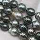 9-10mm Multicolor Drop Tahitian Pearl Bead with High Luster, In Full Strand with Minor Blemishes for Making, SKU # 2399TH