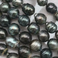 11-12mm Tahitian Pearl in Full Strand with All Natural Color with High Luster for Jewelry Making, SKU# 2271TH