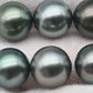 8-9mm AAA High Quality Round Tahitian Pearl in  Natural Color and Very Nice Luster, Single Piece Loose Undrilled, SKU # 2083TH