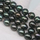 8-9mm Tahitian Pearl in Full Strand with All Natural Color with High Luster for Jewelry Making, SKU# 2266TH