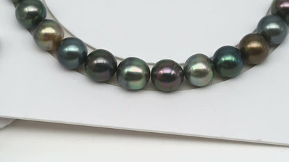 11-12mm Tahitian Pearls, 16” Full Strand, Undrilled (No Hole), Natural Color, High Luster, SKU # 3056TH