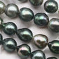 10-11mm Multicolor Drop Tahitian Pearl Bead with High Luster, In Full Strand with Blemishes for Jewelry Making, SKU # 1868TH