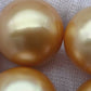 16-17mm Large Size Golden South Sea Pearl in Natural Color with High Luster, Round Single Piece Undrilled for Jewelry Making, SKU # 1907GS