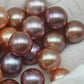 12-13mm Multi Color Edison Pearl in Single Loose Undrilled with High Luster,  All Natural Color and Round with Smooth Surface, SKU # 1769EP