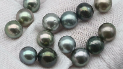 8-11mm Tahitian Pearl  with High Luster and Natural Color with Minor Blemishes, Loose Single Piece Undrilled, for One Piece, SKU # 1918TH