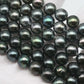 9-10mm Tahitian Pearl in Full Strand with All Natural Color with High Luster for Jewelry Making, SKU# 2245TH