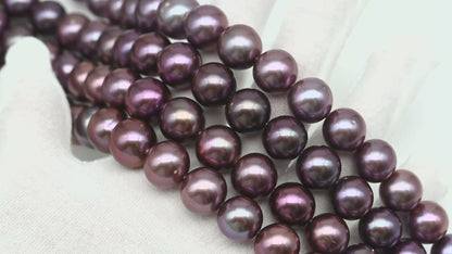 12-15mm Round Edison Pearl in Full Strand, Freshwater Pearl in Natural Colors with High Luster, Pre-Strung for Jewelry Making, SKU # 2932ED