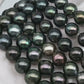 8-10mm Tahitian Pearl in Full Strand with All Natural Color with High Luster for Jewelry Making, SKU# 2258TH