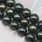 10-11mm Tahitian Pearl Round in Full Strand with All Natural Color with High Luster and Blemishes for Jewelry Making, SKU# 2274TH