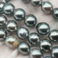 8-9mm Tahitian Pearl in Full Strand with All Natural Color with High Luster for Jewelry Making, SKU# 2129TH