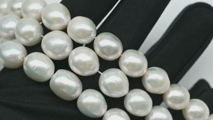 9-12mm Edison Pearl Strand with High Luster and White Colors, SKU # 2900EP