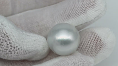 17.2mm Australian White South Sea Pearl, Round Undrilled Loose Pearl, High Luster, Rare Large Size, Jewelry Making, SKU # 3353WS