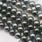 8-9mm Tahitian Pearl in Full Strand with All Natural Color with High Luster for Jewelry Making, SKU# 2246TH