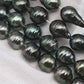 9-10mm Tahitian Pearl in Full Strand with All Natural Color with High Luster for Jewelry Making, SKU# 2289TH