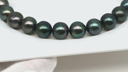 12-13mm Tahitian Pearls, 16” Full Strand, Undrilled (No Hole), Natural Color, High Luster, SKU # 3059TH