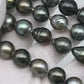 11-12mm Multicolor Tahitian Pearl Bead with High Luster, In Full Strand with Blemishes for Making, SKU # 2272TH