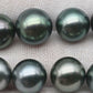 10-11mm AAA High Quality Round Tahitian Pearl in Natural Color and Very Nice Luster, Single Piece Loose Undrilled, SKU # 2087TH