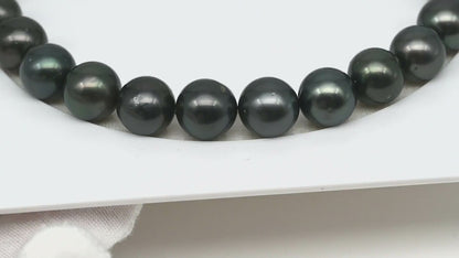 12-13mm Tahitian Pearls, 16” Full Strand, Undrilled (No Hole), Natural Color, High Luster, SKU # 3060TH
