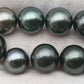 8-9mm High Quality Round Tahitian Pearl in Natural Color and Nice Luster with Minor Blemishe, Single Piece Loose Undrilled, SKU # 2084TH