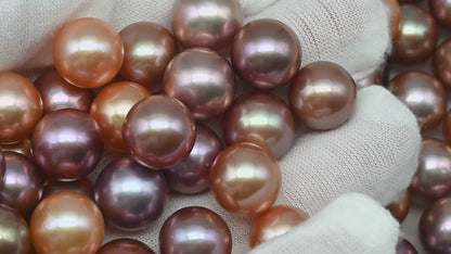12-13mm Loose Edison Pearl in Natural Color with High Luster, Round Single Piece Undrilled for Jewelry Making, SKU # 1770EP