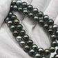 8-9mm Round Tahitian Pearl with High Luster and Natural Color, Full Strand with Blemishes for Jewelry Making, SKU # 1639TH