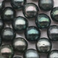 9-10mm Round Tahitian Pearl in Full Strand with Natural Color and High Luster, For Jewelry Making with Minor Blemishes, SKU # 2064TH