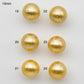 10-11mm Golden South Sea Pearl Round or Near Round Single Piece Fully Drilled for Jewelry Making, SKU # 1188GS