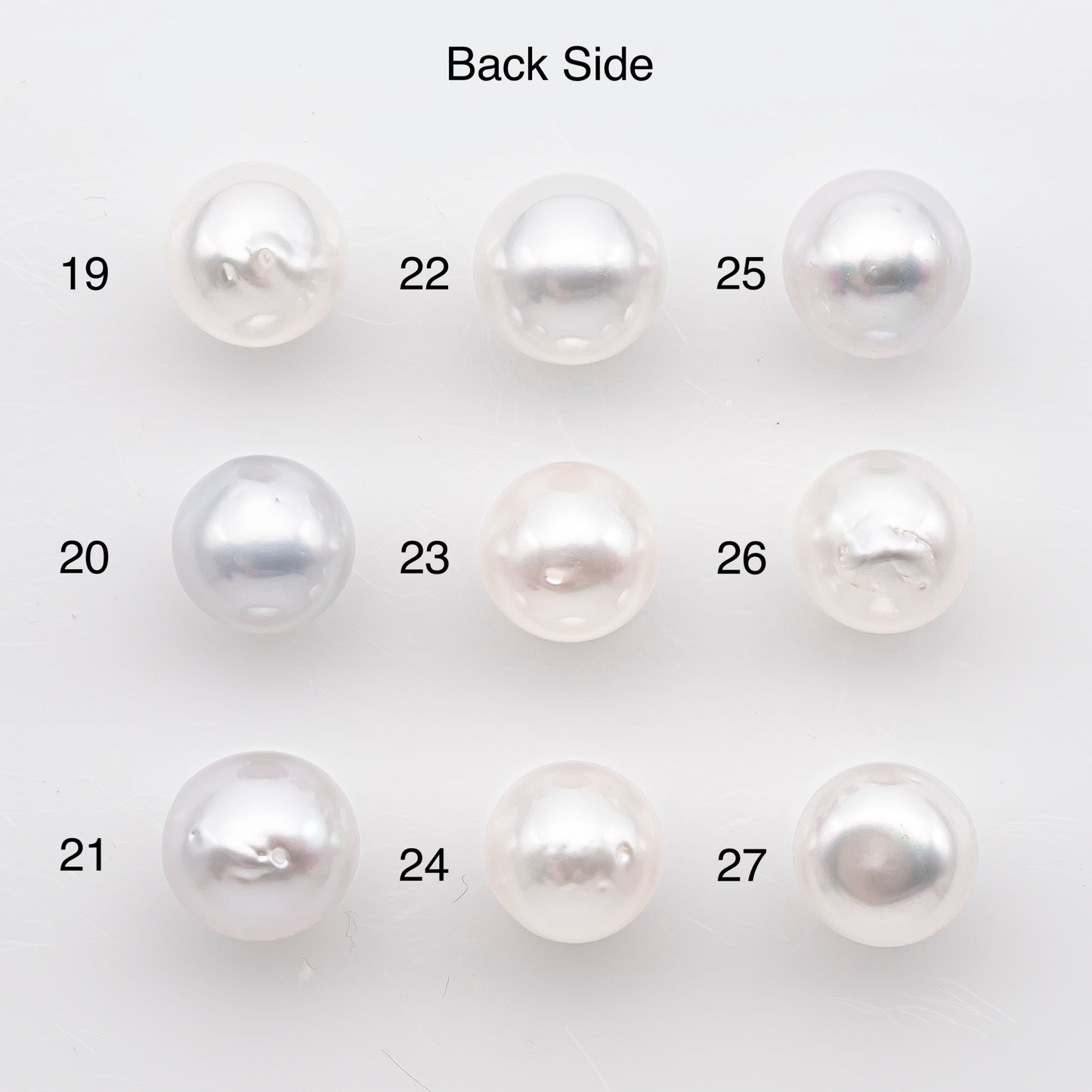 9-10mm White South Sea Pearl Near Round Shape, Loose Undrilled Natural Color, SKU # 2935TH