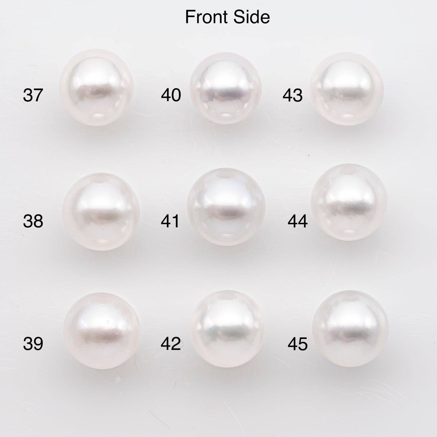 9-10mm White South Sea Pearl Near Round Shape, Loose Undrilled Natural Color, SKU # 2935TH