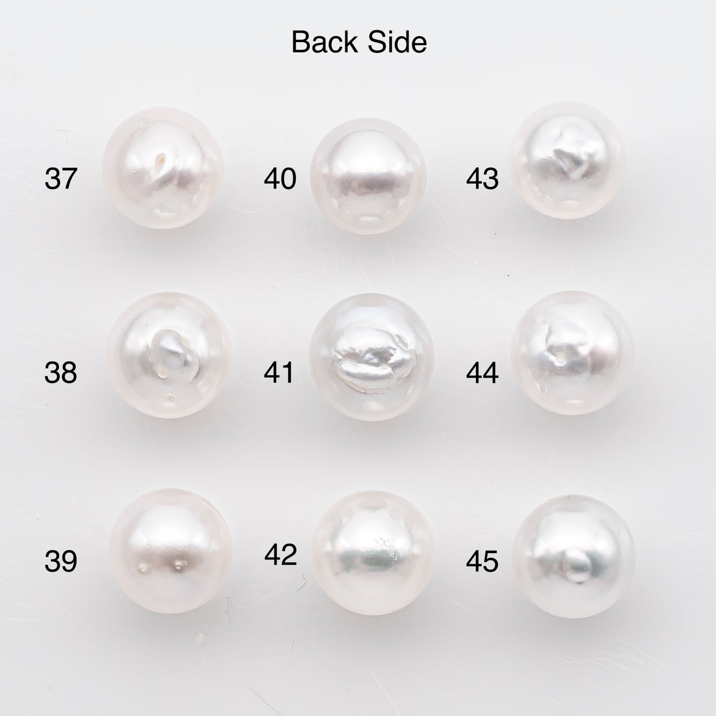 9-10mm White South Sea Pearl Near Round Shape, Loose Undrilled Natural Color, SKU # 2935TH