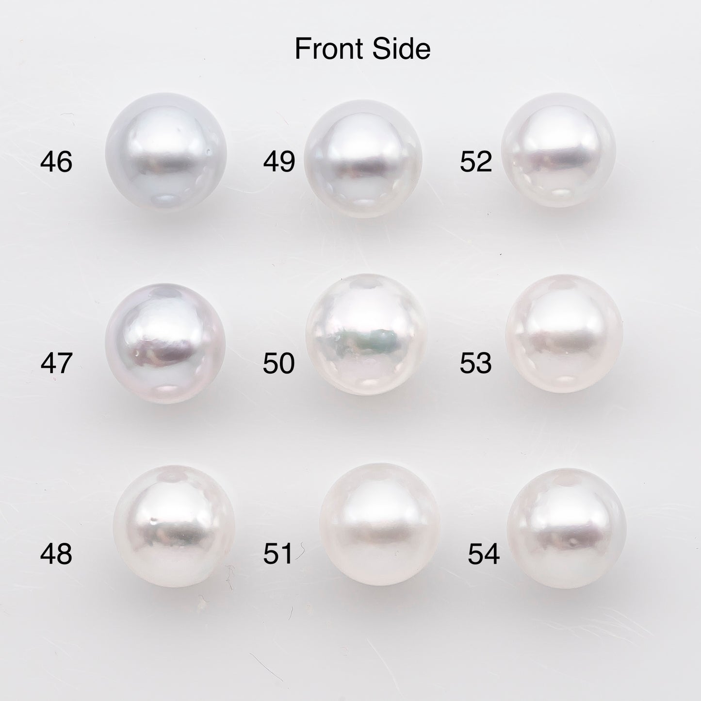 9-10mm White South Sea Pearl Near Round Shape, Loose Undrilled Natural Color, SKU # 2935TH