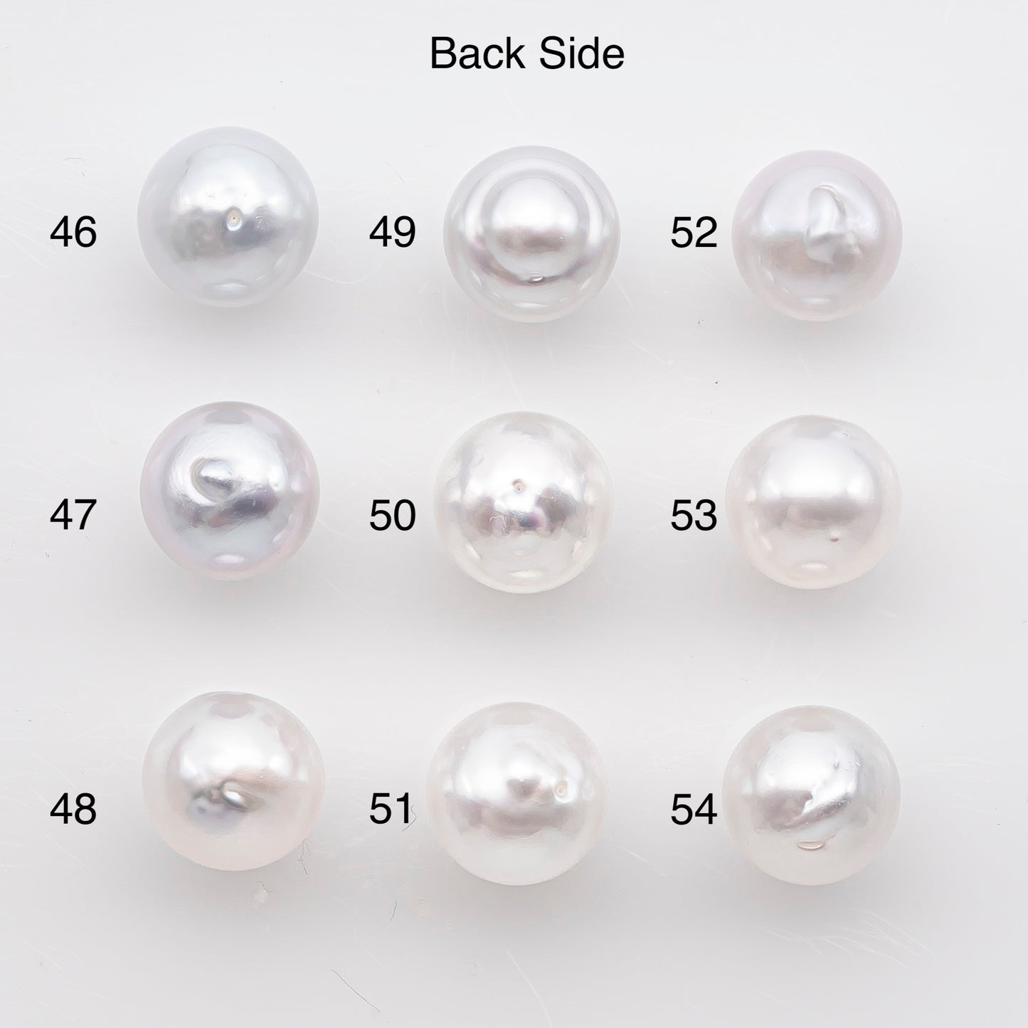9-10mm White South Sea Pearl Near Round Shape, Loose Undrilled Natural Color, SKU # 2935TH