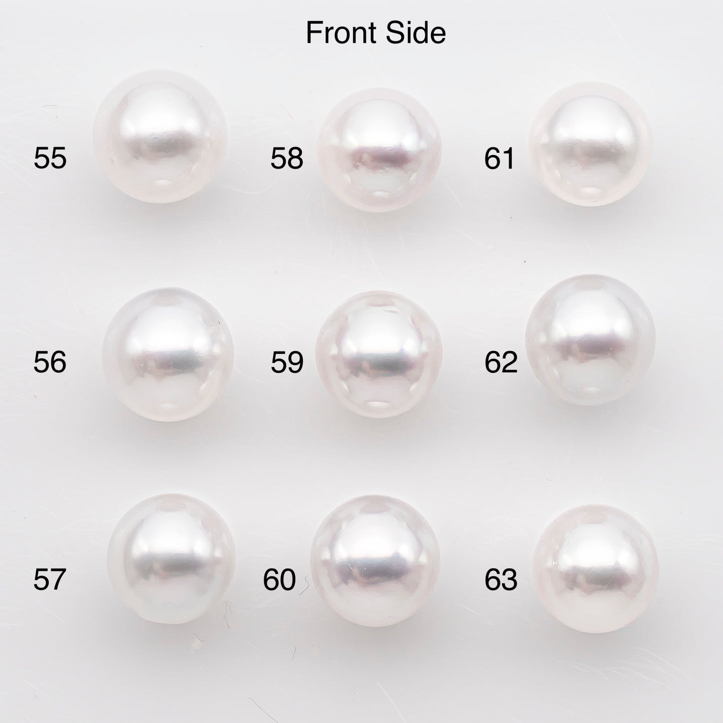9-10mm White South Sea Pearl Near Round Shape, Loose Undrilled Natural Color, SKU # 2935TH