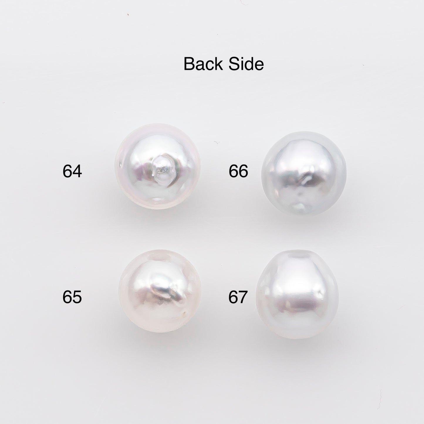 9-10mm White South Sea Pearl Near Round Shape, Loose Undrilled Natural Color, SKU # 2935TH