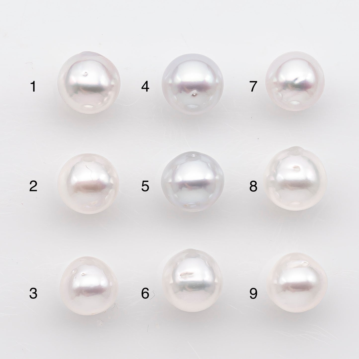 9-10mm White South Sea Pearl Drop Shape, Loose Undrilled Natural Color, SKU # 2940TH