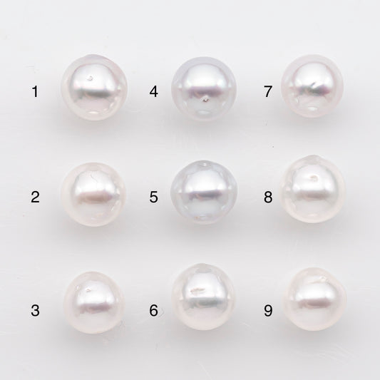 9-10mm White South Sea Pearl Drop Shape, Loose Undrilled Natural Color, SKU # 2940TH