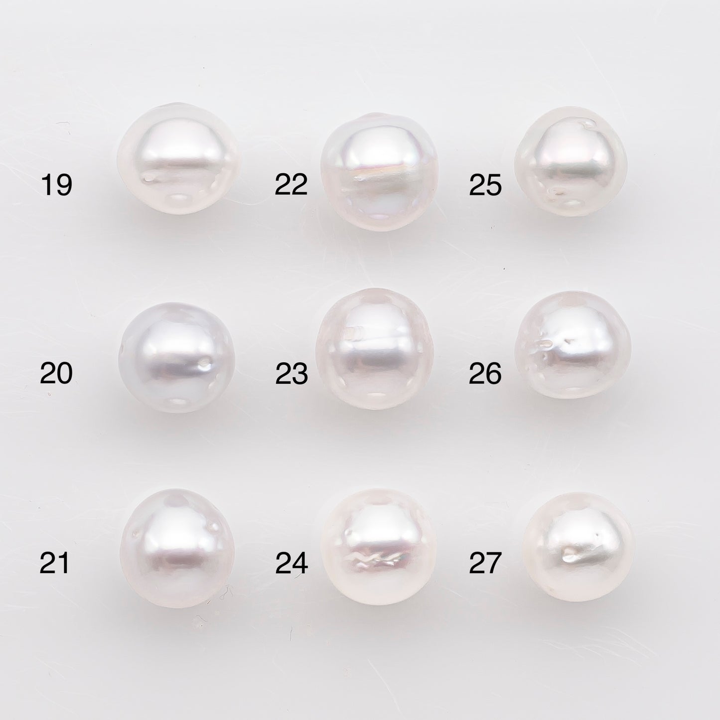 9-10mm White South Sea Pearl Drop Shape, Loose Undrilled Natural Color, SKU # 2940TH